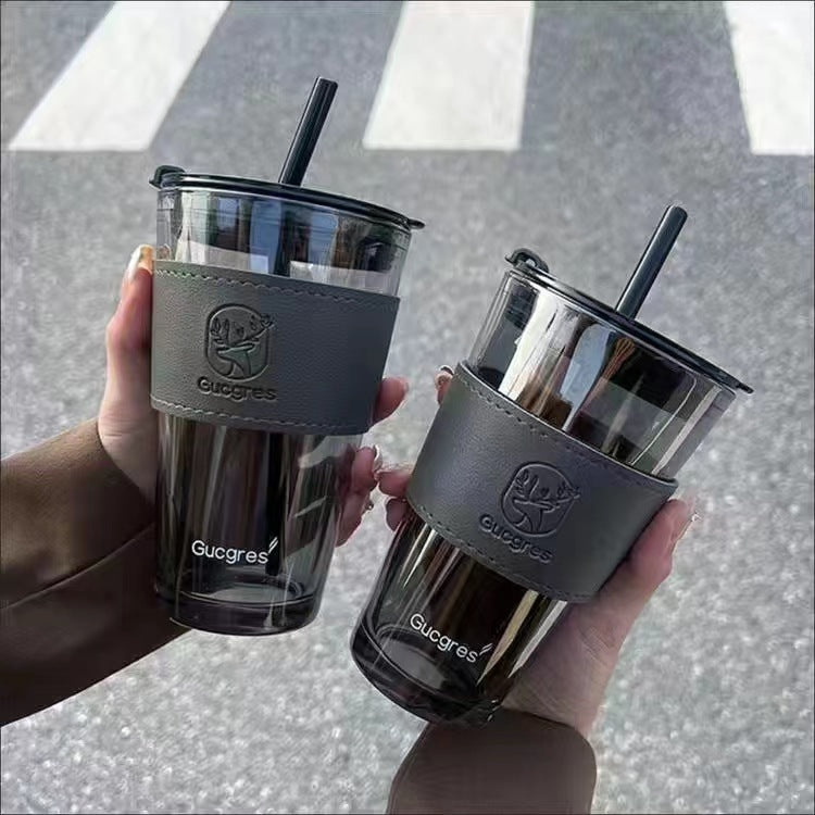 Good-looking Glass Double Drink Cup