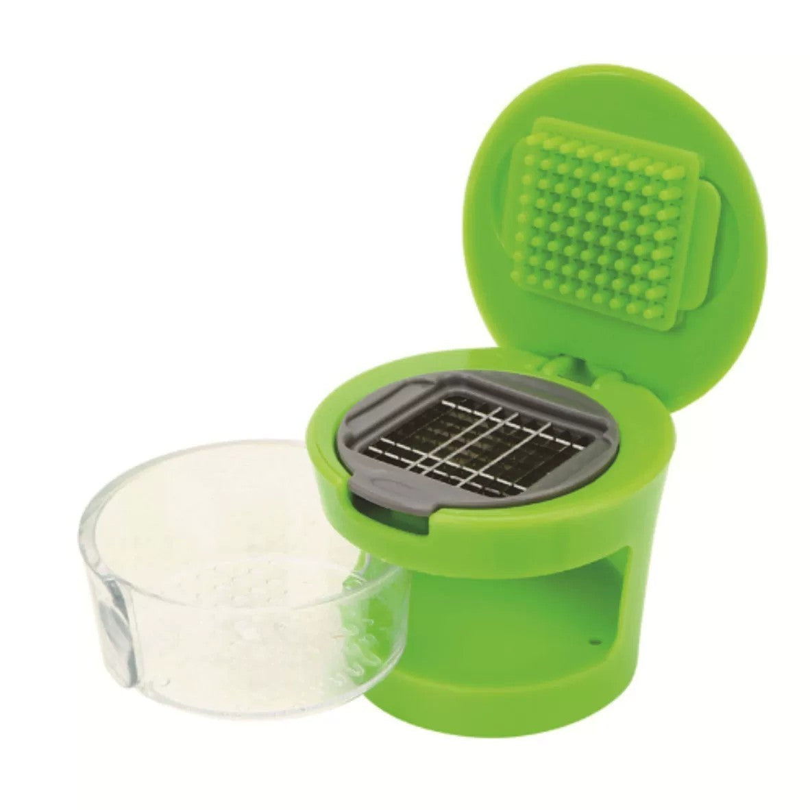 1pc Premium Stainless Steel Multifunctional Garlic Press, Manual Mincer, Slicer & Grater - Essential Kitchen Gadget For Home And Restaurant Use