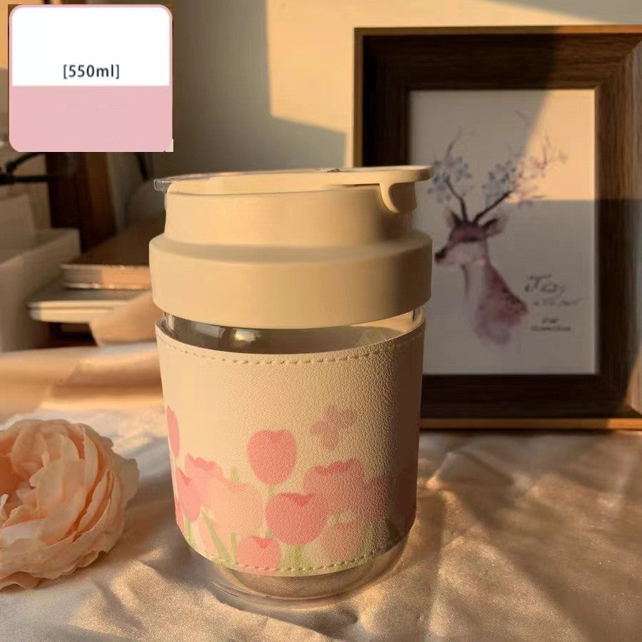 Creative Cute Portable Double Drink Glass