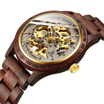 Classic Wooden Men's Mechanical Watch - Luxury Timepiece | Just Grow