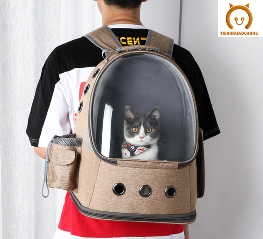 Cat Carrier Backpack Space Capsule for Travel Comfort | Just Grow