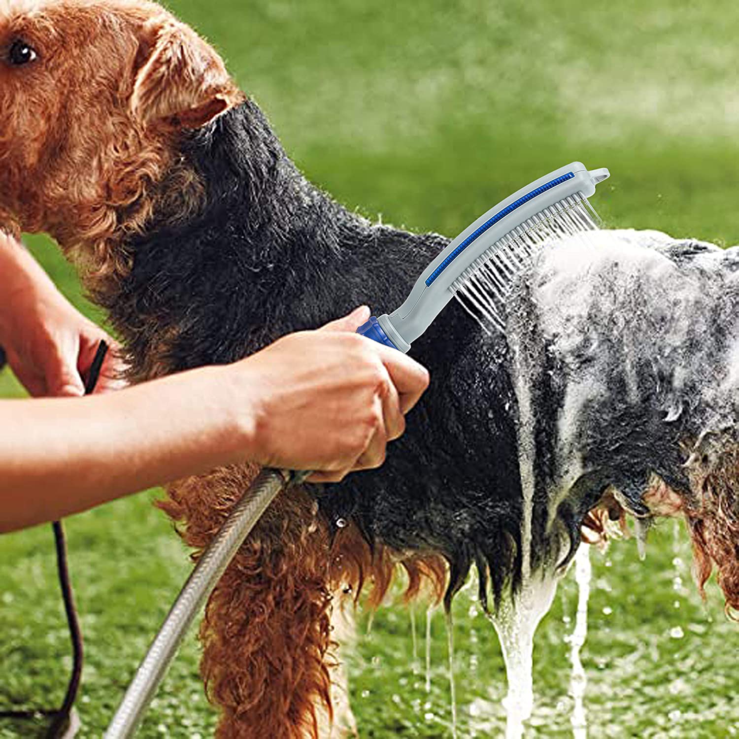 Dog Shower Sprayer Attachment | Convenient Grooming Tool | Just Grow