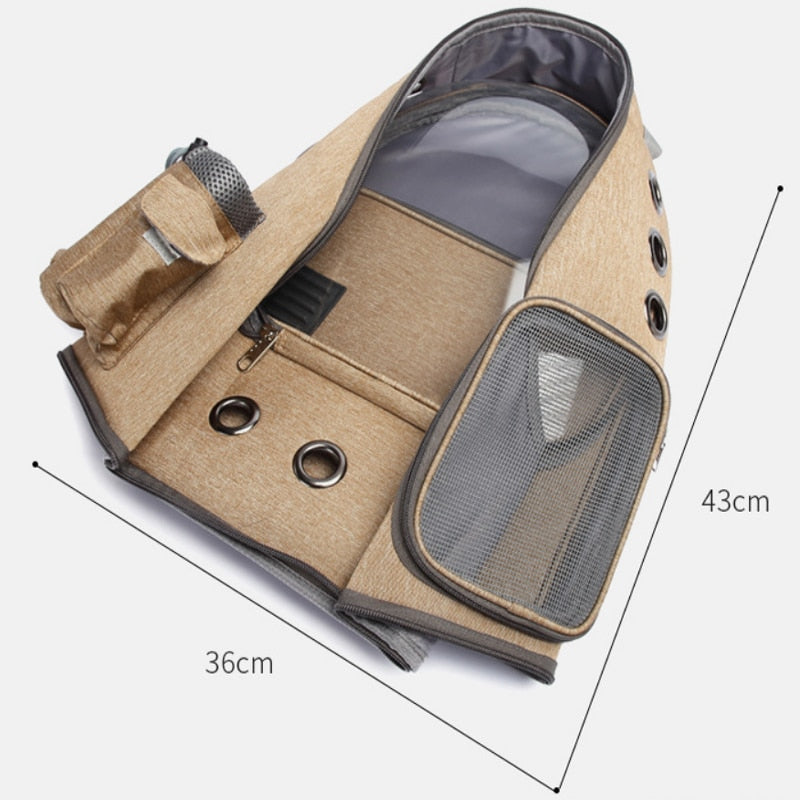 Cat Carrier Backpack Space Capsule for Travel Comfort | Just Grow